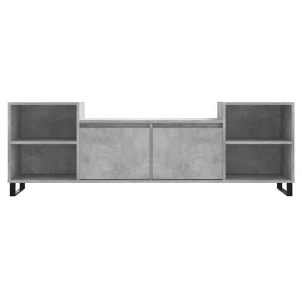 vidaXL tv-bord 160x35x55 cm konstrueret træ betongrå