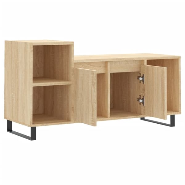 vidaXL TV-taso Sonoma-tammi 100x35x55 cm tekninen puu
