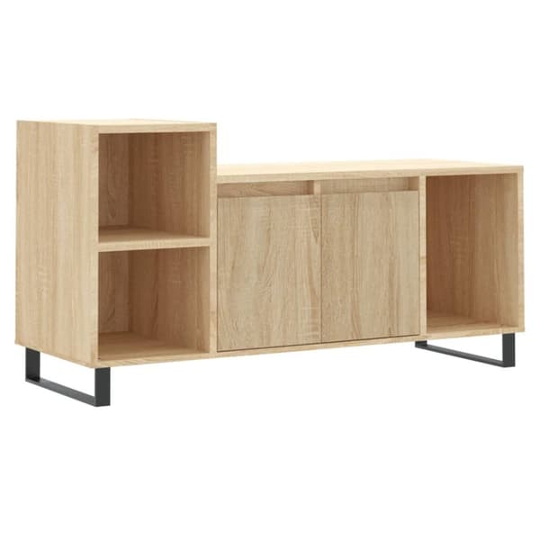 vidaXL TV-taso Sonoma-tammi 100x35x55 cm tekninen puu