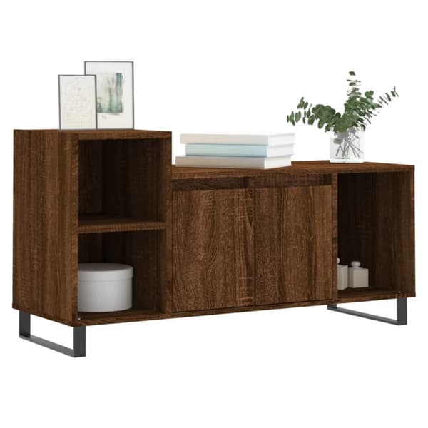 vidaXL TV-benk sonoma eik 100x35x55 cm konstruert tre