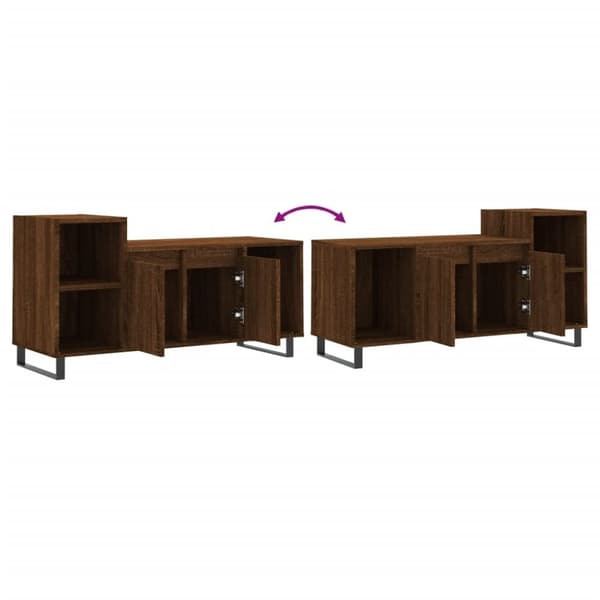 vidaXL TV-benk sonoma eik 100x35x55 cm konstruert tre