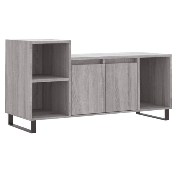 vidaXL tv-bord 100x35x55 cm konstrueret træ grå sonoma-eg
