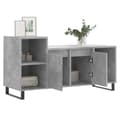 Miniatyrbilde 4 av 11: vidaXL TV-benk betonggrå 100x35x55 cm konstruert tre