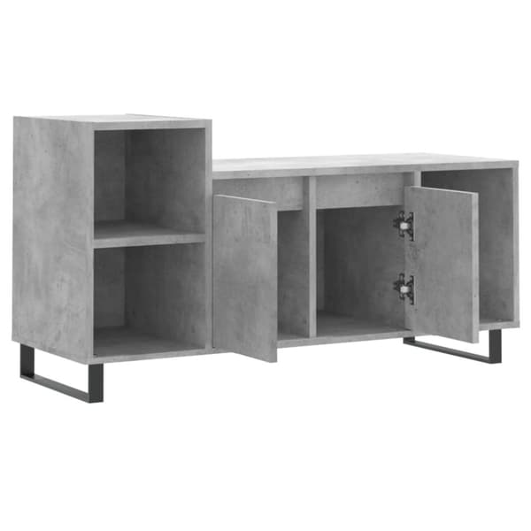 vidaXL TV-benk betonggrå 100x35x55 cm konstruert tre