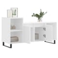 Miniatyrbilde 4 av 11: vidaXL TV-benk hvit 100x35x55 cm konstruert tre