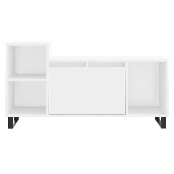 vidaXL TV-benk hvit 100x35x55 cm konstruert tre