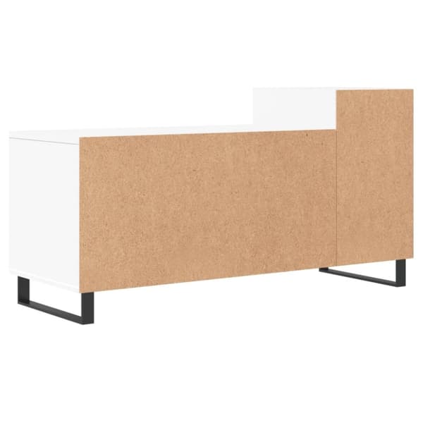 vidaXL TV-benk hvit 100x35x55 cm konstruert tre