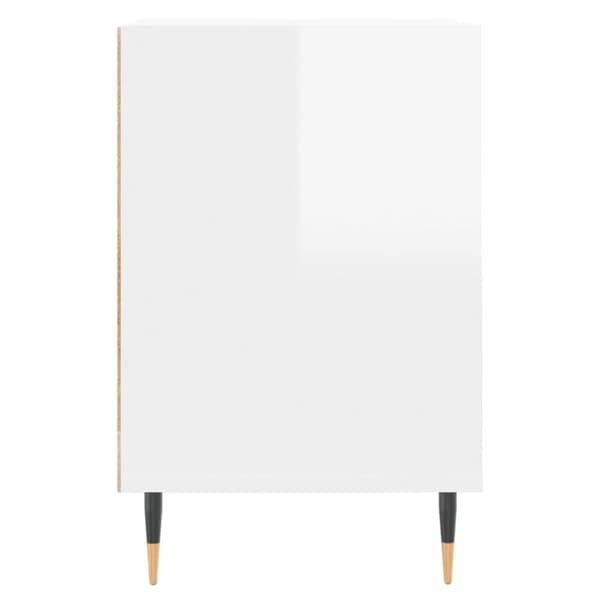 vidaXL tv-bord 160x35x55 cm konstrueret træ hvid højglans