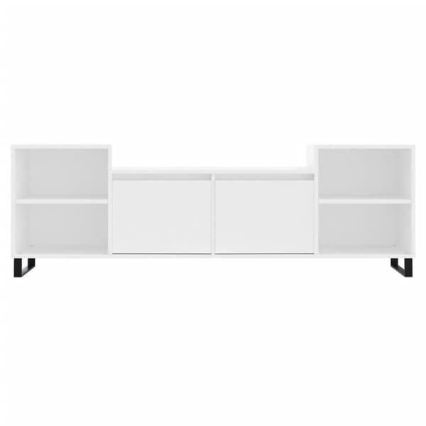 vidaXL Tv-bänk vit 160x35x55 cm konstruerat trä