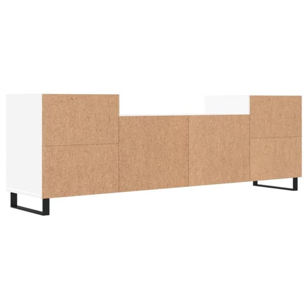 vidaXL Tv-bänk vit 160x35x55 cm konstruerat trä
