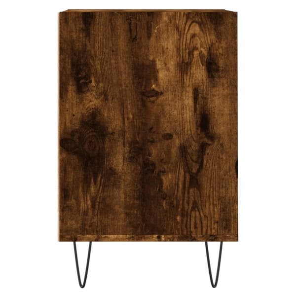 vidaXL TV-benk røkt eik 160x35x55 cm konstruert tre