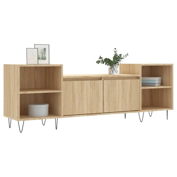 vidaXL Tv-bänk sonoma-ek 160x35x55 cm konstruerat trä