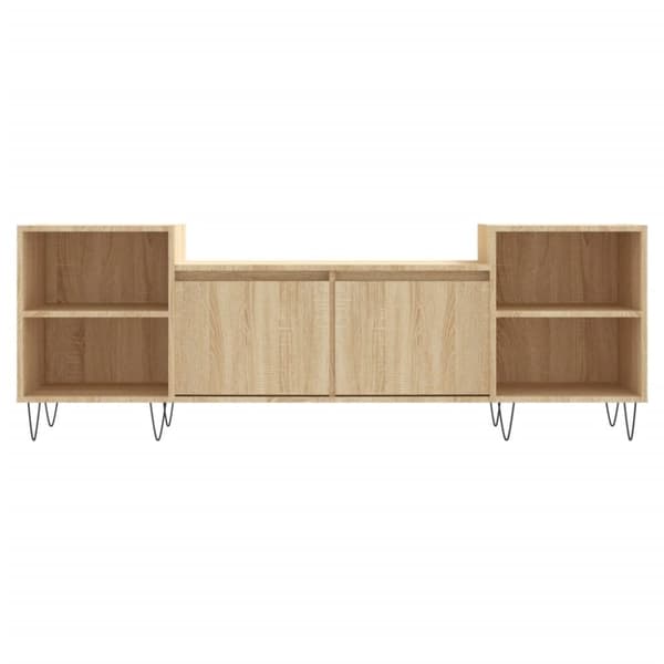 vidaXL Tv-bänk sonoma-ek 160x35x55 cm konstruerat trä