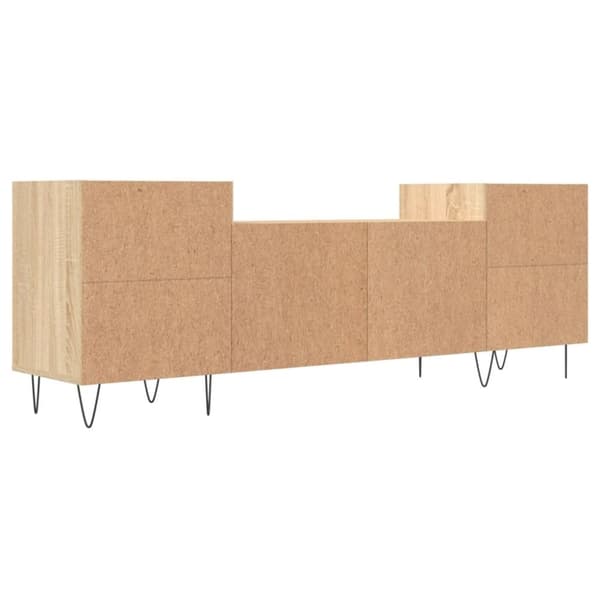 vidaXL TV-taso Sonoma-tammi 160x35x55 cm tekninen puu