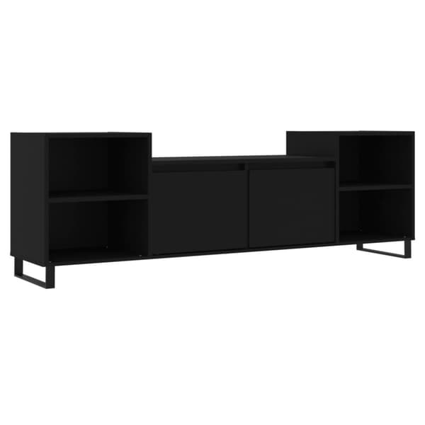 vidaXL TV-skåp svart 160x35x55 cm konstruerat trä