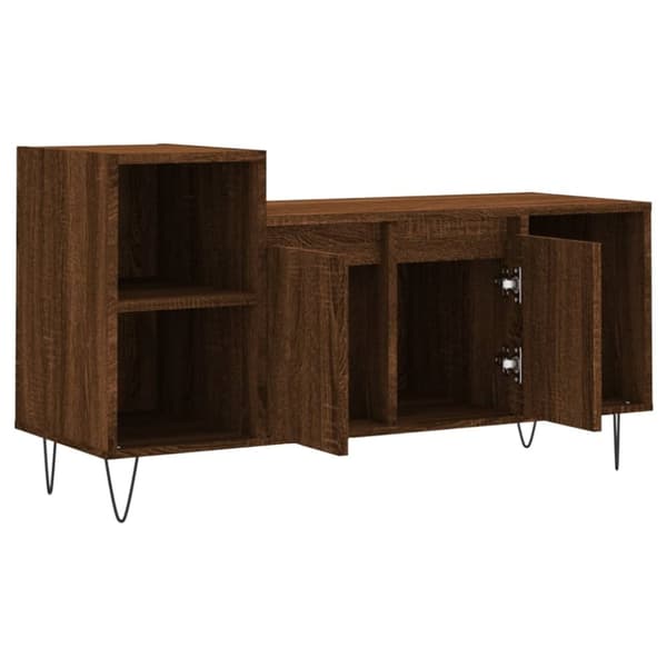 vidaXL TV-benk sonoma eik 100x35x55 cm konstruert tre