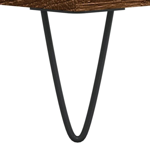 vidaXL tv-bord 160x35x55 cm konstrueret træ brun egetræsfarve