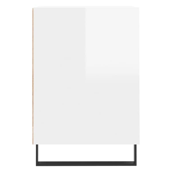 vidaXL TV-benk høyglans hvit 160x35x55 cm konstruert tre