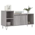 Miniatyrbilde 3 av 11: vidaXL TV-benk grå sonoma 100x35x55 cm konstruert tre