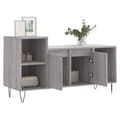 Miniatyrbilde 4 av 11: vidaXL TV-benk grå sonoma 100x35x55 cm konstruert tre