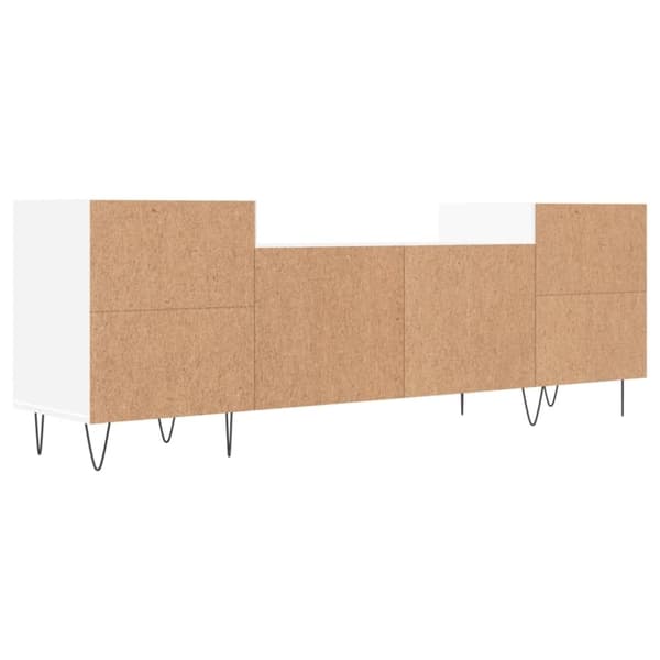 vidaXL Tv-bänk vit 160x35x55 cm konstruerat trä