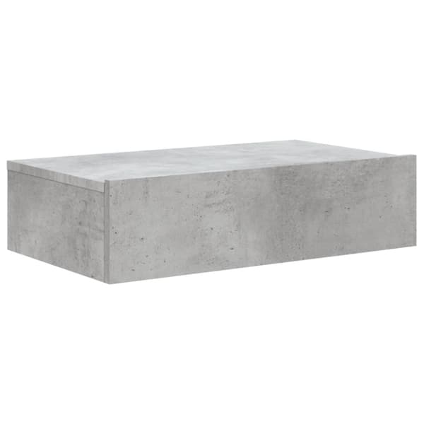 vidaXL tv-bord med LED-lys 60x35x15,5 cm betongrå