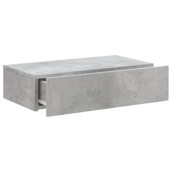 vidaXL tv-bord med LED-lys 60x35x15,5 cm betongrå