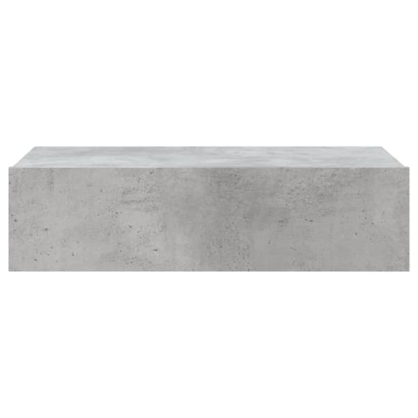 vidaXL tv-bord med LED-lys 60x35x15,5 cm betongrå