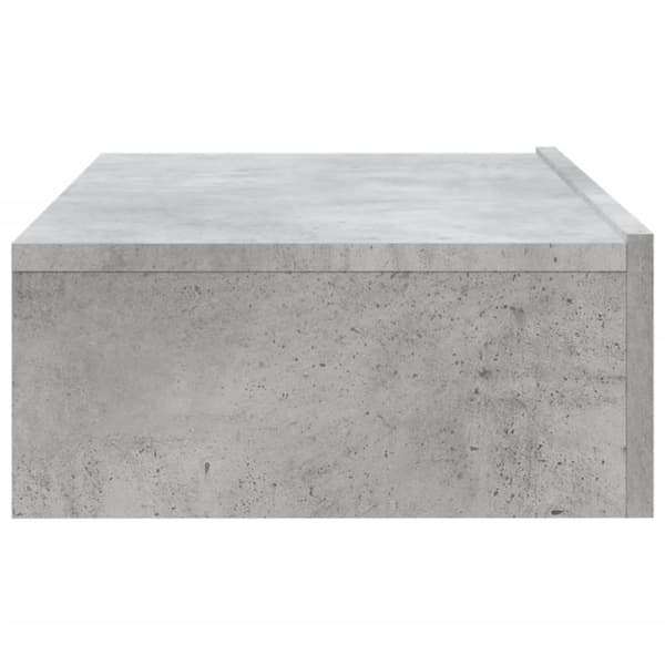 vidaXL tv-bord med LED-lys 60x35x15,5 cm betongrå