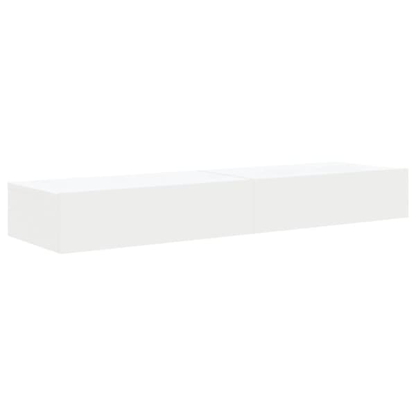 vidaXL TV-benker med LED-lys 2 stk hvit 60x35x15,5 cm