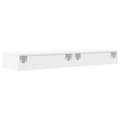 Miniatyrbilde 10 av 11: vidaXL TV-benker med LED-lys 2 stk hvit 60x35x15,5 cm