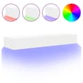 Miniatyrbilde 2 av 11: vidaXL TV-benker med LED-lys 2 stk hvit 60x35x15,5 cm