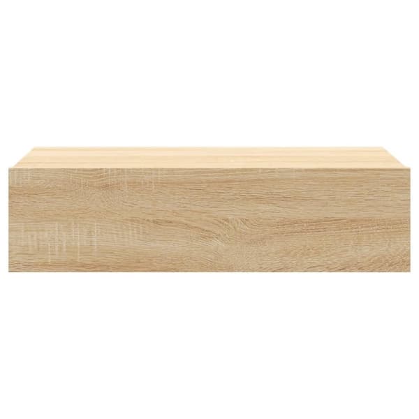 vidaXL TV-benk med LED-lys sonoma eik 60x35x15,5 cm