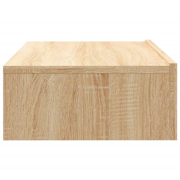 vidaXL TV-benk med LED-lys sonoma eik 60x35x15,5 cm