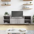 Miniatyrbilde 2 av 11: vidaXL TV-benk grå sonoma 160x35x55 cm konstruert tre