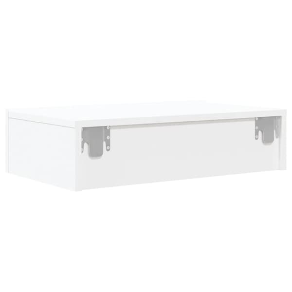 vidaXL tv-bord med LED-lys 60x35x15,5 cm hvid