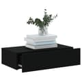 Miniatyrbilde 5 av 11: vidaXL TV-benk med LED-lys svart 60x35x15,5 cm