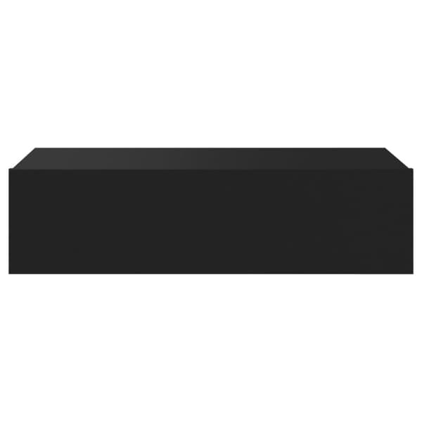 vidaXL TV-benk med LED-lys svart 60x35x15,5 cm