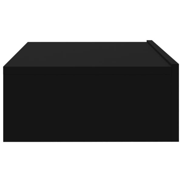 vidaXL TV-benk med LED-lys svart 60x35x15,5 cm