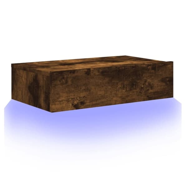 vidaXL TV-taso LED-valoilla savutammi 60x35x15,5 cm