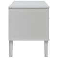 Miniatyrbilde 6 av 10: vidaXL TV-benk SENJA rotting-utseende hvit 106x40x49cm cm heltre furu