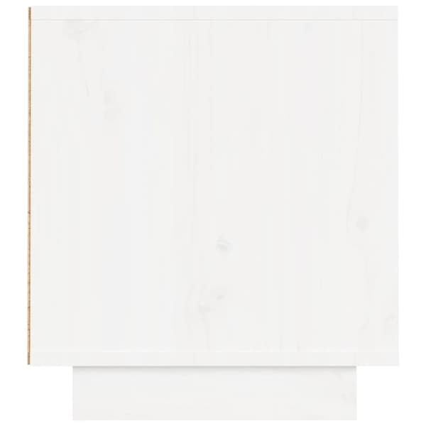 vidaXL TV-benk hvit 140x35x40 cm heltre furu