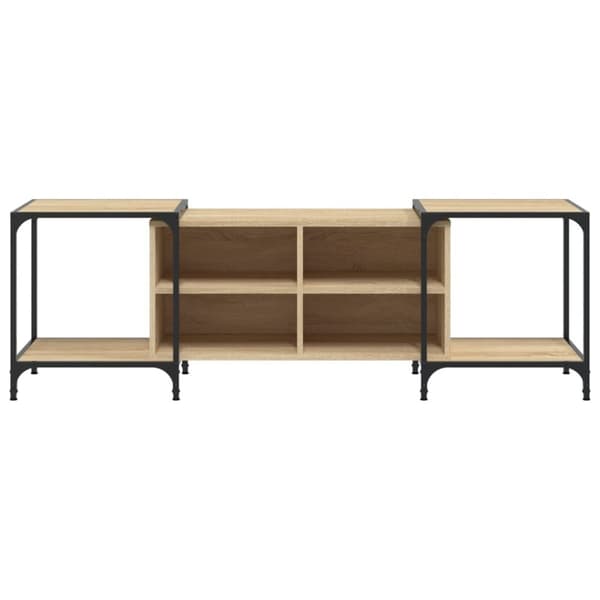 vidaXL Tv-bänk sonoma ek 153x37x50 cm konstruerat trä