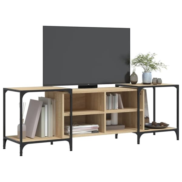 vidaXL Tv-bänk sonoma ek 153x37x50 cm konstruerat trä