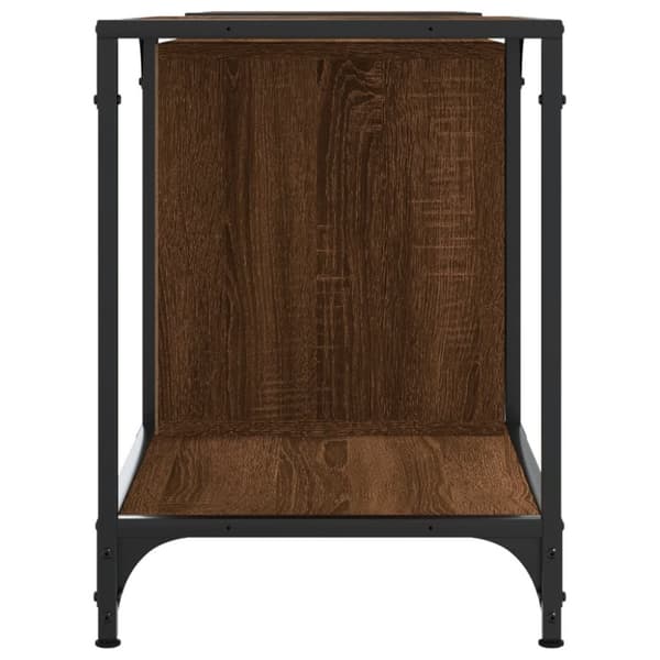 vidaXL Tv-bänk brun ek 153x37x50 cm konstruerat trä