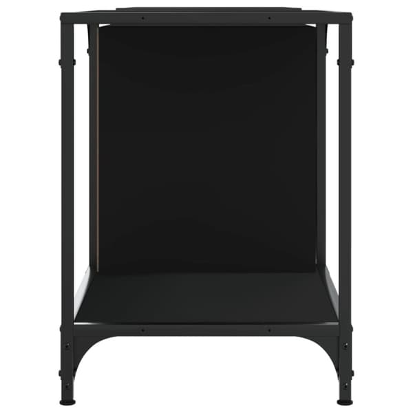 vidaXL Tv-bänk svart 153x37x50 cm konstruerat trä