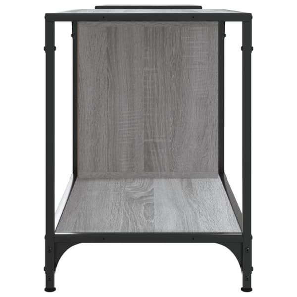vidaXL tv-bord 203x37x50 cm konstrueret træ grå sonoma-eg