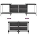 Miniatyrbilde 6 av 11: vidaXL TV-benk grå sonoma 153x37x50 cm konstruert tre