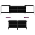 Miniatyrbillede 6 af 11: vidaXL tv-bord 203x37x50 cm konstrueret træ sort