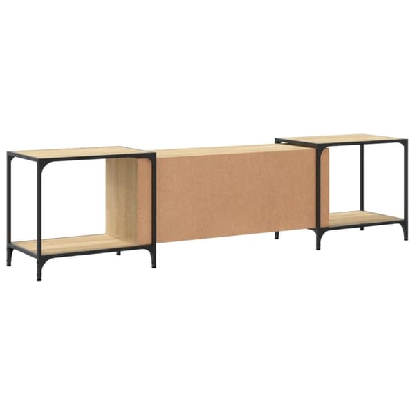 vidaXL Tv-bänk sonoma ek 203x37x50 cm konstruerat trä